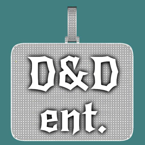 CUSTOM LETTER NECKLACE 3D BIG SQUARE