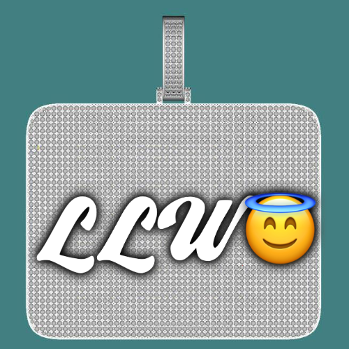 CUSTOM LETTER NECKLACE 3D BIG SQUARE