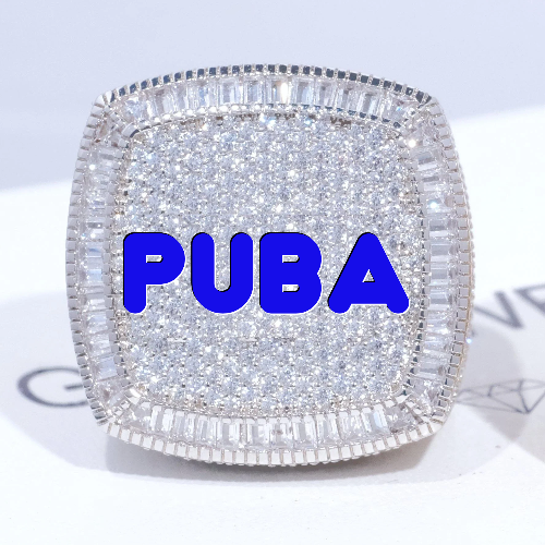 CUSTOM LETTER 3D ICED RING