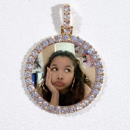 3D CIRCLE CUSTOM PICTURE PENDANT SMALL SIZE