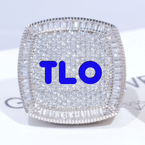 CUSTOM LETTER 3D ICED RING
