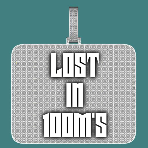 CUSTOM LETTER NECKLACE 3D BIG SQUARE