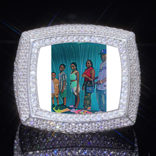 3D CUSTOM PICTURE ICED RING