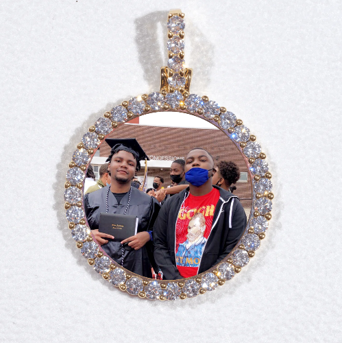 3D CIRCLE CUSTOM PICTURE PENDANT SMALL SIZE
