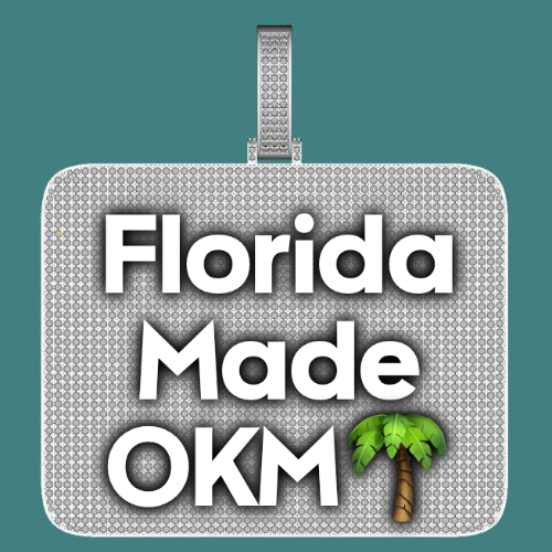 CUSTOM LETTER NECKLACE 3D BIG SQUARE