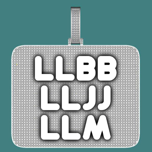 CUSTOM LETTER NECKLACE 3D BIG SQUARE
