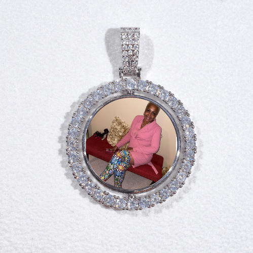 3D Spinning 2-Faced Custom Picture Pendant