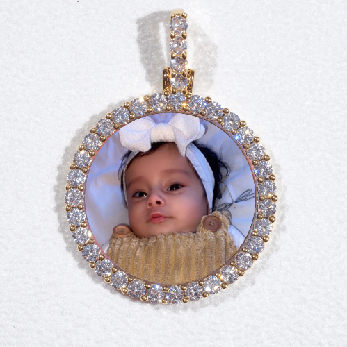 3D CIRCLE CUSTOM PICTURE PENDANT SMALL SIZE