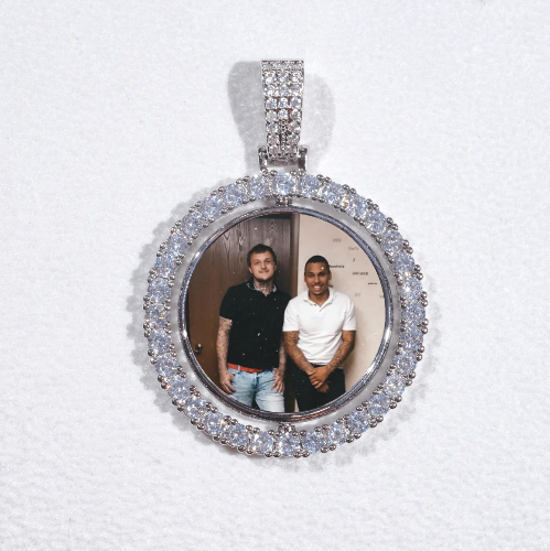 3D Spinning 2-Faced Custom Picture Pendant