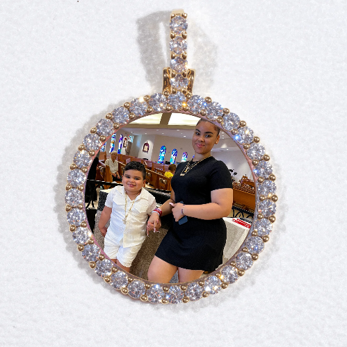 3D CIRCLE CUSTOM PICTURE PENDANT SMALL SIZE