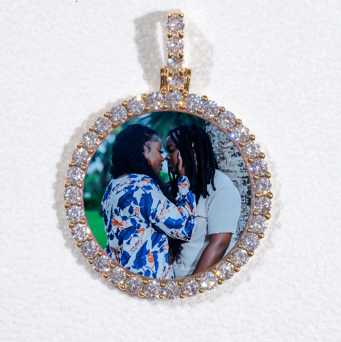 3D CIRCLE CUSTOM PICTURE PENDANT SMALL SIZE