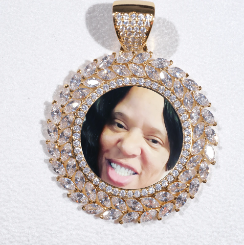 Large 3D Wheat Ear Custom Picture Pendant