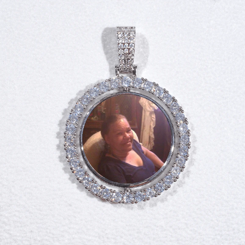 3D Spinning 2-Faced Custom Picture Pendant
