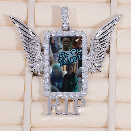 RIP WING 3D CUSTOM PICTURE PENDANT