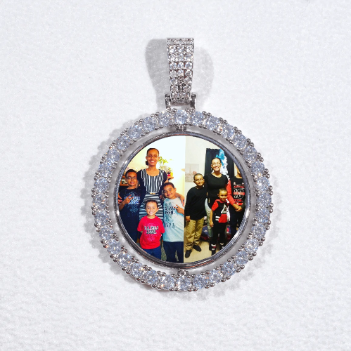 3D Spinning 2-Faced Custom Picture Pendant