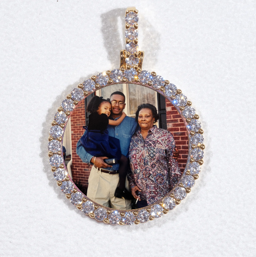 3D CIRCLE CUSTOM PICTURE PENDANT SMALL SIZE