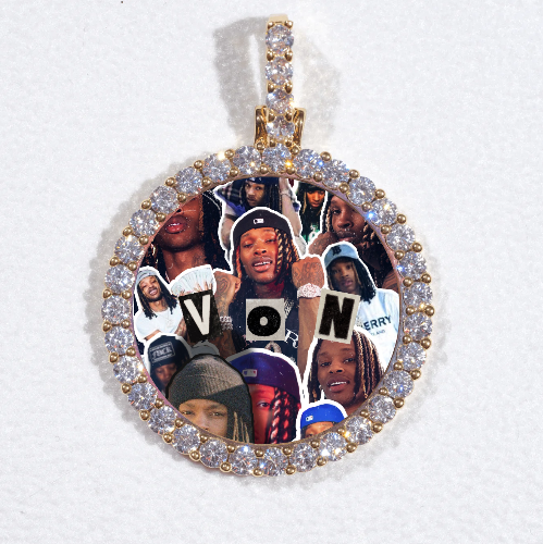 3D CIRCLE CUSTOM PICTURE PENDANT SMALL SIZE
