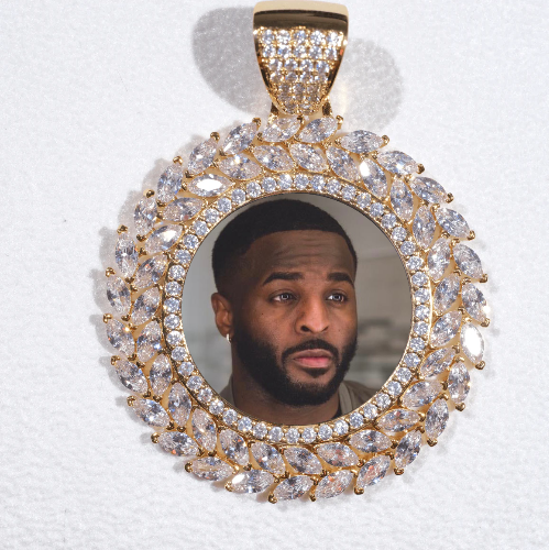 Large 3D Wheat Ear Custom Picture Pendant