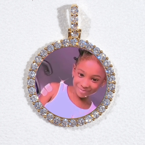 3D CIRCLE CUSTOM PICTURE PENDANT SMALL SIZE