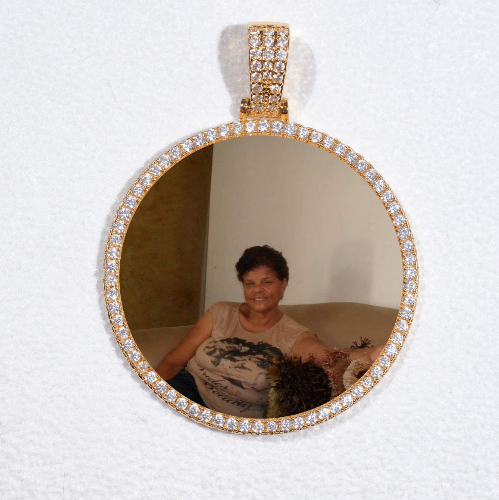 MEDIUM 3D CIRCLE CUSTOM PICTURE PENDANT