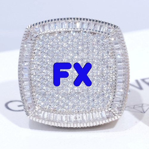 CUSTOM LETTER 3D ICED RING