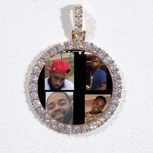 3D CIRCLE CUSTOM PICTURE PENDANT SMALL SIZE