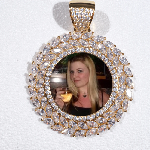 Large 3D Wheat Ear Custom Picture Pendant
