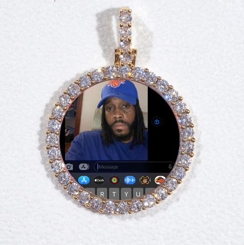 3D CIRCLE CUSTOM PICTURE PENDANT SMALL SIZE