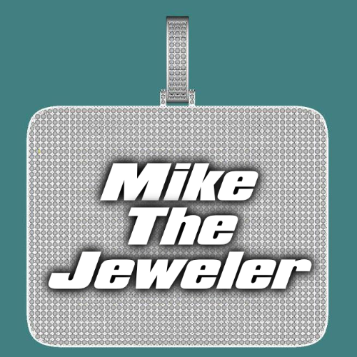 CUSTOM LETTER NECKLACE 3D BIG SQUARE