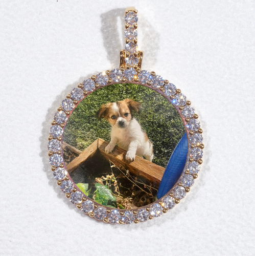 3D CIRCLE CUSTOM PICTURE PENDANT SMALL SIZE