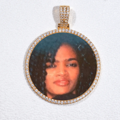 MEDIUM 3D CIRCLE CUSTOM PICTURE PENDANT