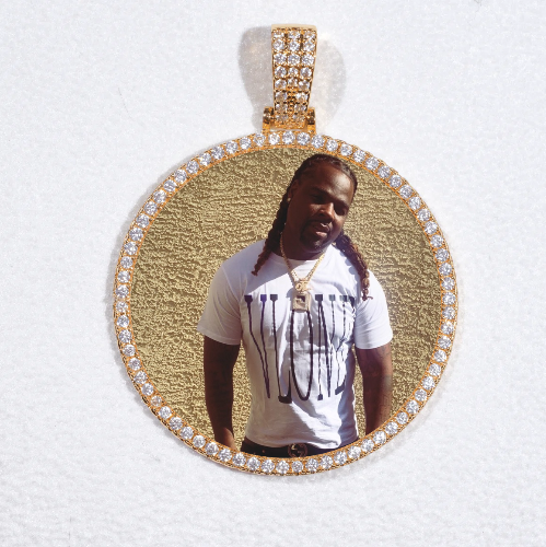MEDIUM 3D CIRCLE CUSTOM PICTURE PENDANT