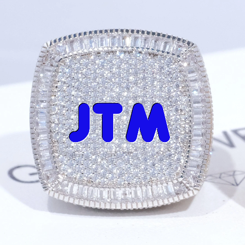 CUSTOM LETTER 3D ICED RING