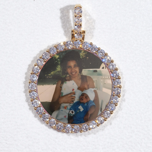 3D CIRCLE CUSTOM PICTURE PENDANT SMALL SIZE