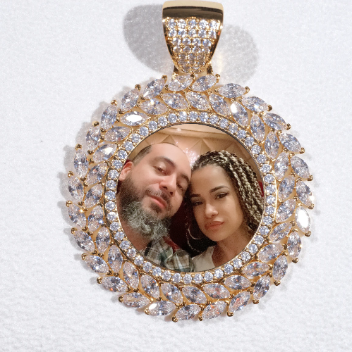 Large 3D Wheat Ear Custom Picture Pendant
