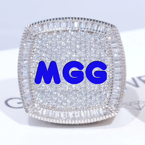 CUSTOM LETTER 3D ICED RING