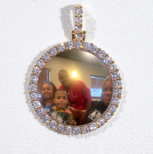 3D CIRCLE CUSTOM PICTURE PENDANT SMALL SIZE