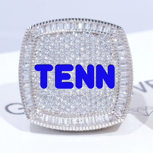 CUSTOM LETTER 3D ICED RING