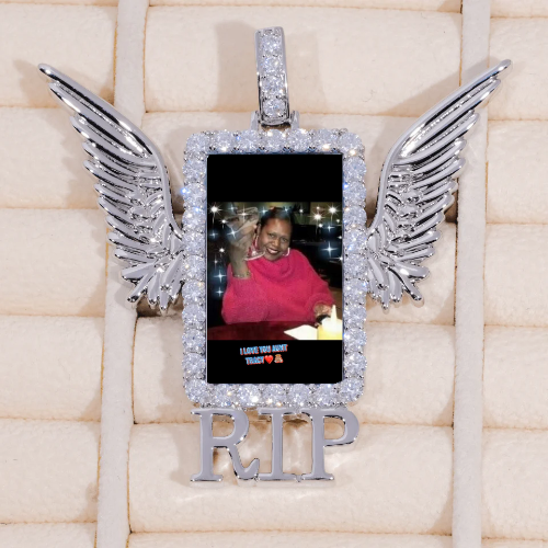 RIP WING 3D CUSTOM PICTURE PENDANT