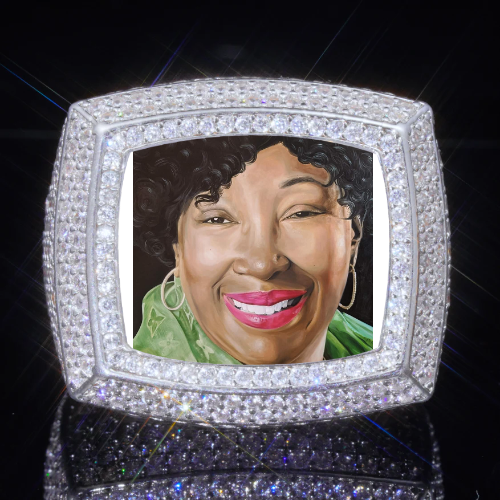 3D CUSTOM PICTURE ICED RING