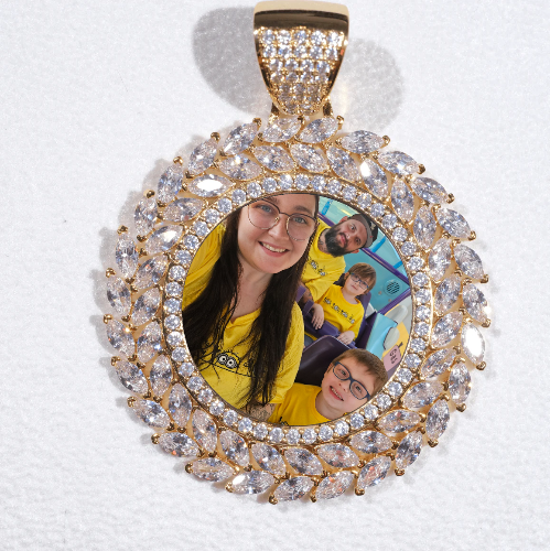 Large 3D Wheat Ear Custom Picture Pendant