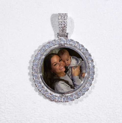 3D Spinning 2-Faced Custom Picture Pendant