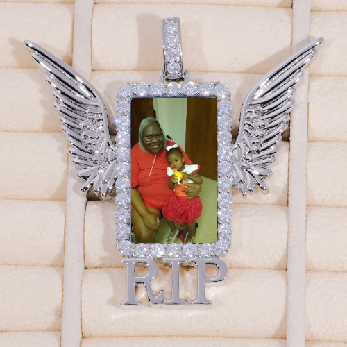 RIP WING 3D CUSTOM PICTURE PENDANT
