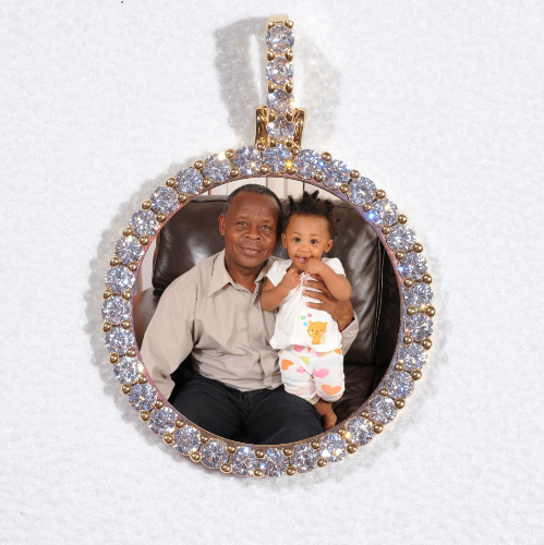 3D CIRCLE CUSTOM PICTURE PENDANT SMALL SIZE