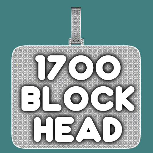 CUSTOM LETTER NECKLACE 3D BIG SQUARE