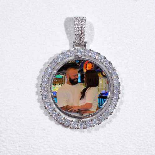 3D Spinning 2-Faced Custom Picture Pendant