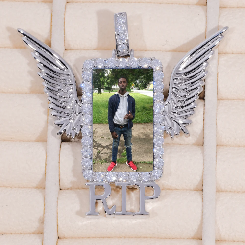 RIP WING 3D CUSTOM PICTURE PENDANT