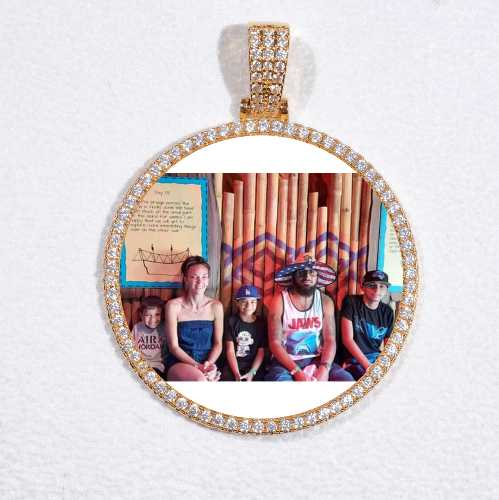 MEDIUM 3D CIRCLE CUSTOM PICTURE PENDANT