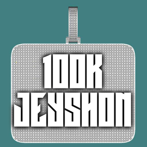 CUSTOM LETTER NECKLACE 3D BIG SQUARE