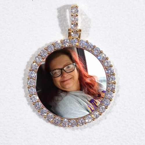 3D CIRCLE CUSTOM PICTURE PENDANT SMALL SIZE